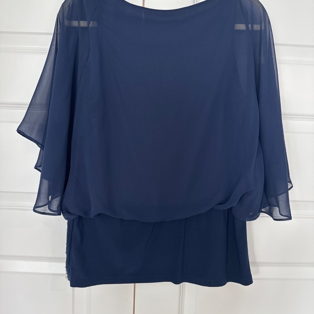 Chaus bejeweled lightweight blouse -Size M - Picture 4 of 4